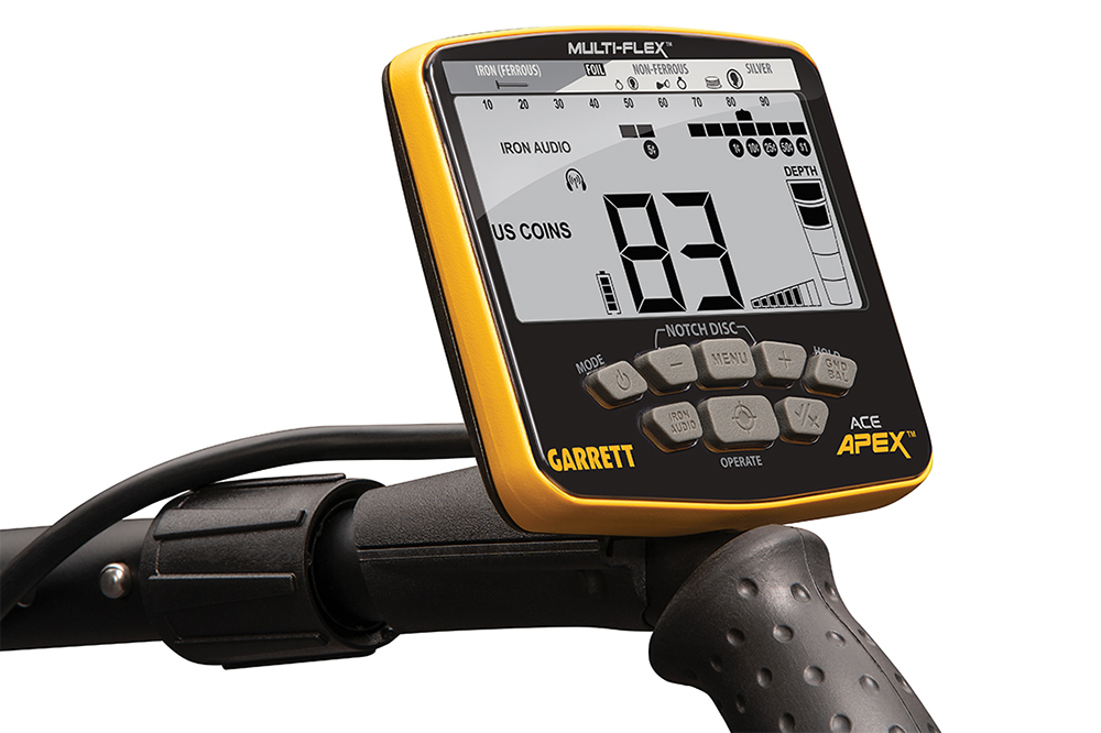 Garrett Ace Apex Raider metaaldetector met gratis Z-Lynk pinpointer