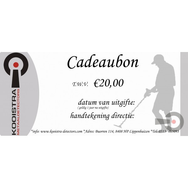 Cadeaubon € 20