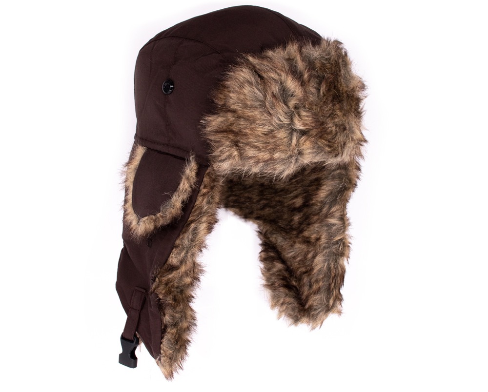 Wintermuts met flappen bruin