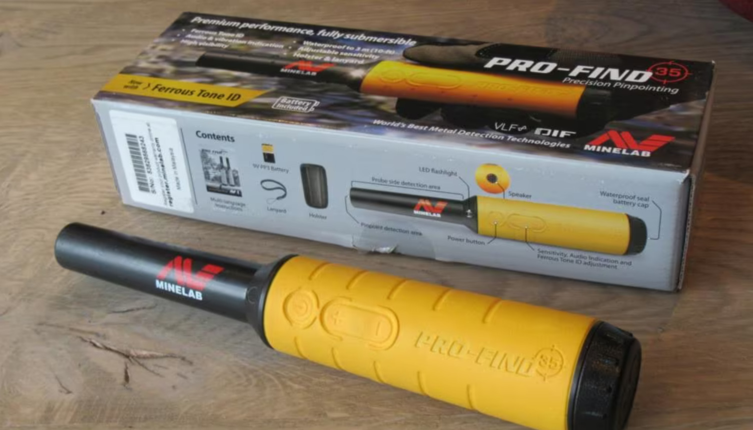 Pas ingeruild Minelab Pro Find 35 waterdichte pinpointer
