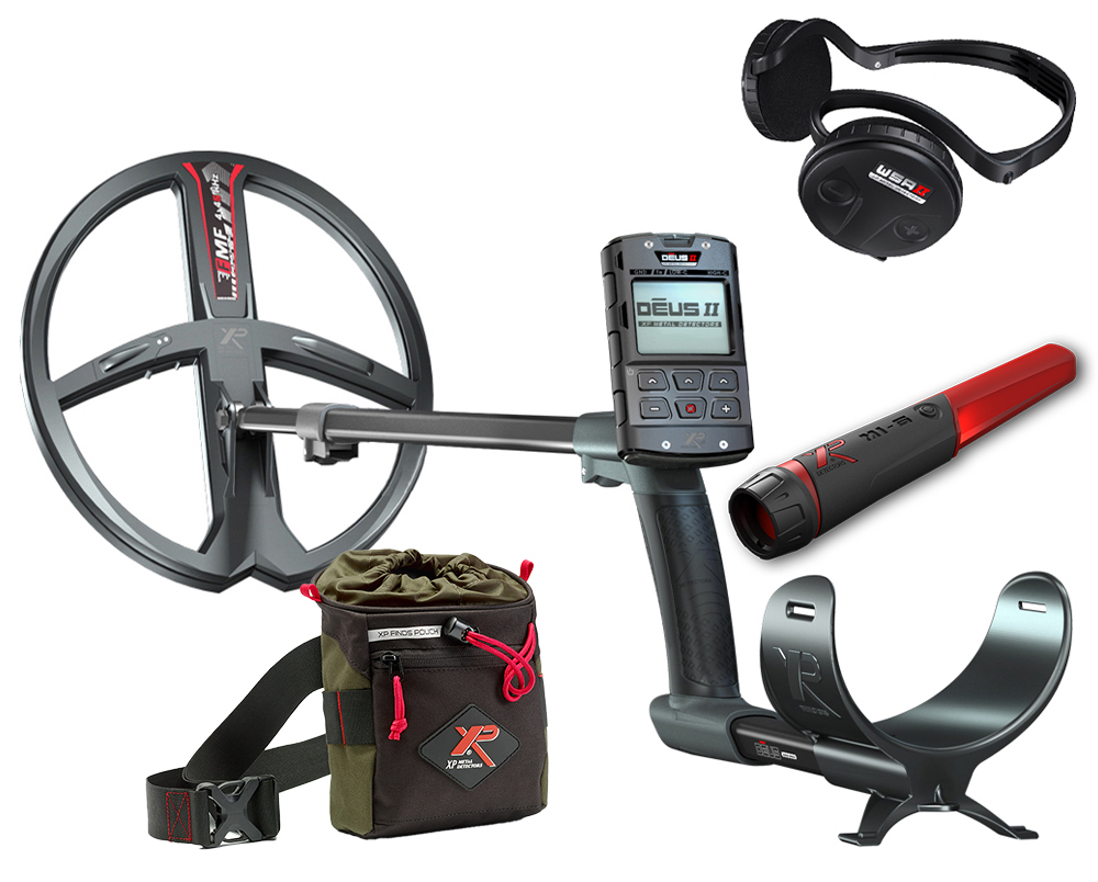 XP DEUS 2 FMF 34 RC WSA 2 metaaldetector met MI-6 pinpointer