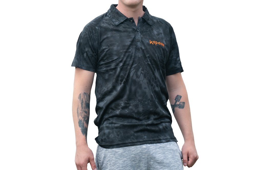 Kapaan polo / t-shirt zwart reptile