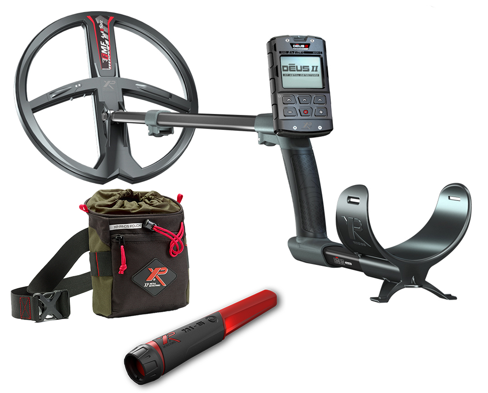 XP DEUS 2 FMF 28 RC metaaldetector met MI-6 pinpointer