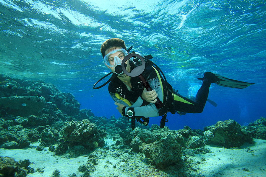 Nokta PulseDive metaaldetector met 20cm zoekspoel zwart