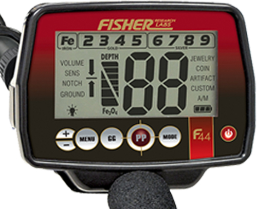 Fisher F44 metaaldetector met pinpointer